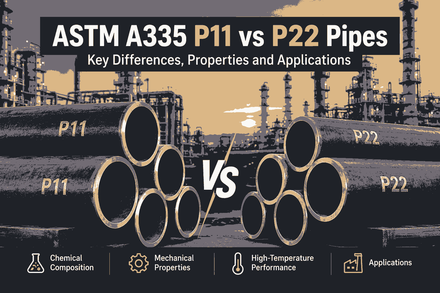 ASTM-A335-P11-vs-P22-Pipes